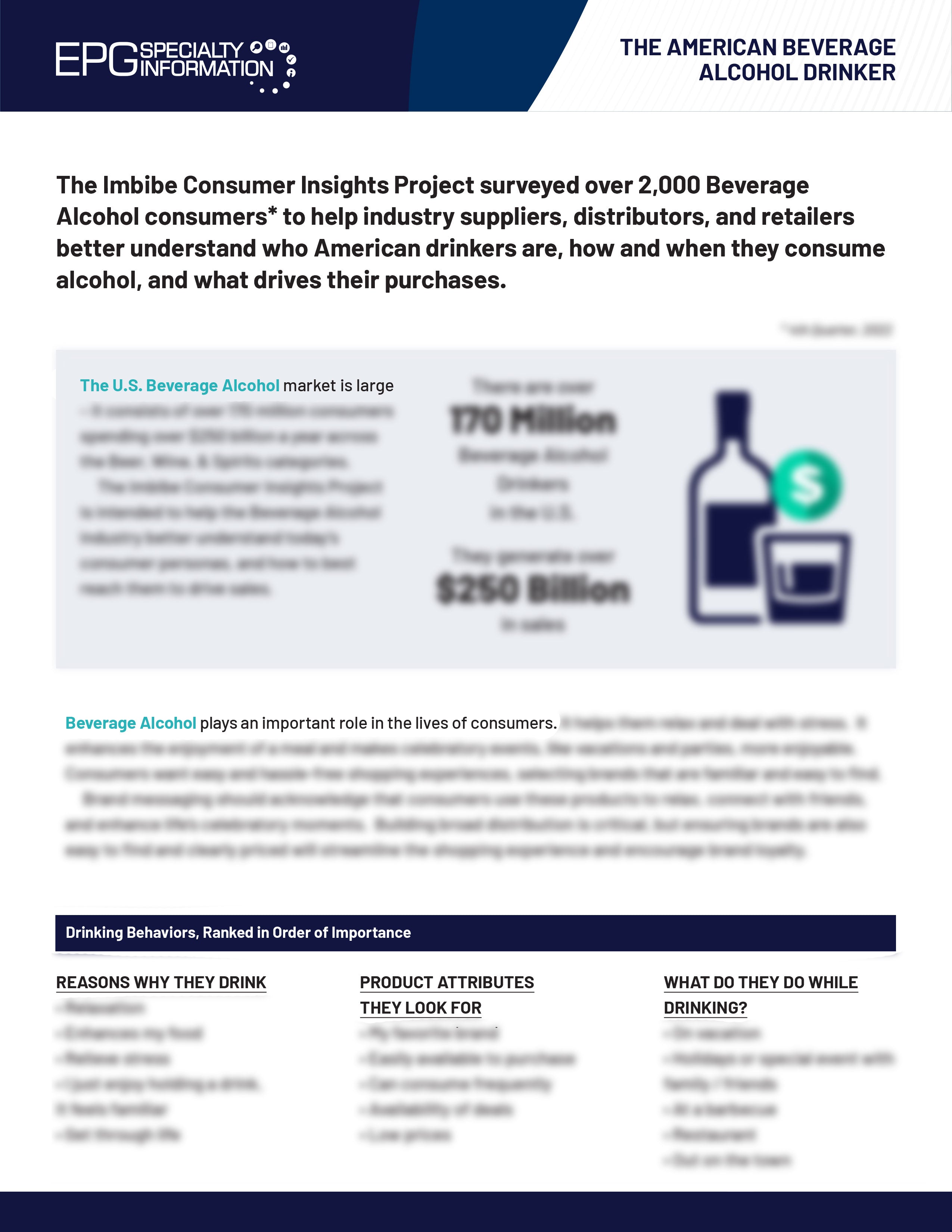 IMBIBE Adult Beverage Consumer Report