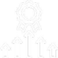 White award with growth arrows