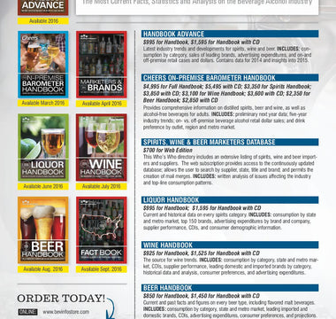 The Beverage Information Group Builds Upon Over 50 Years of Handbooks with the 2016 Beverage Alcohol Handbook Collection