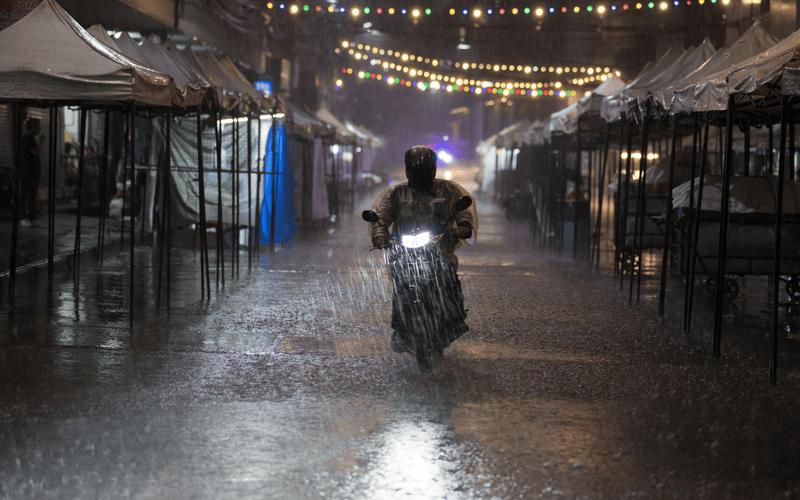 Riding Through the Rain: A Motorcyclist's Viewpoint