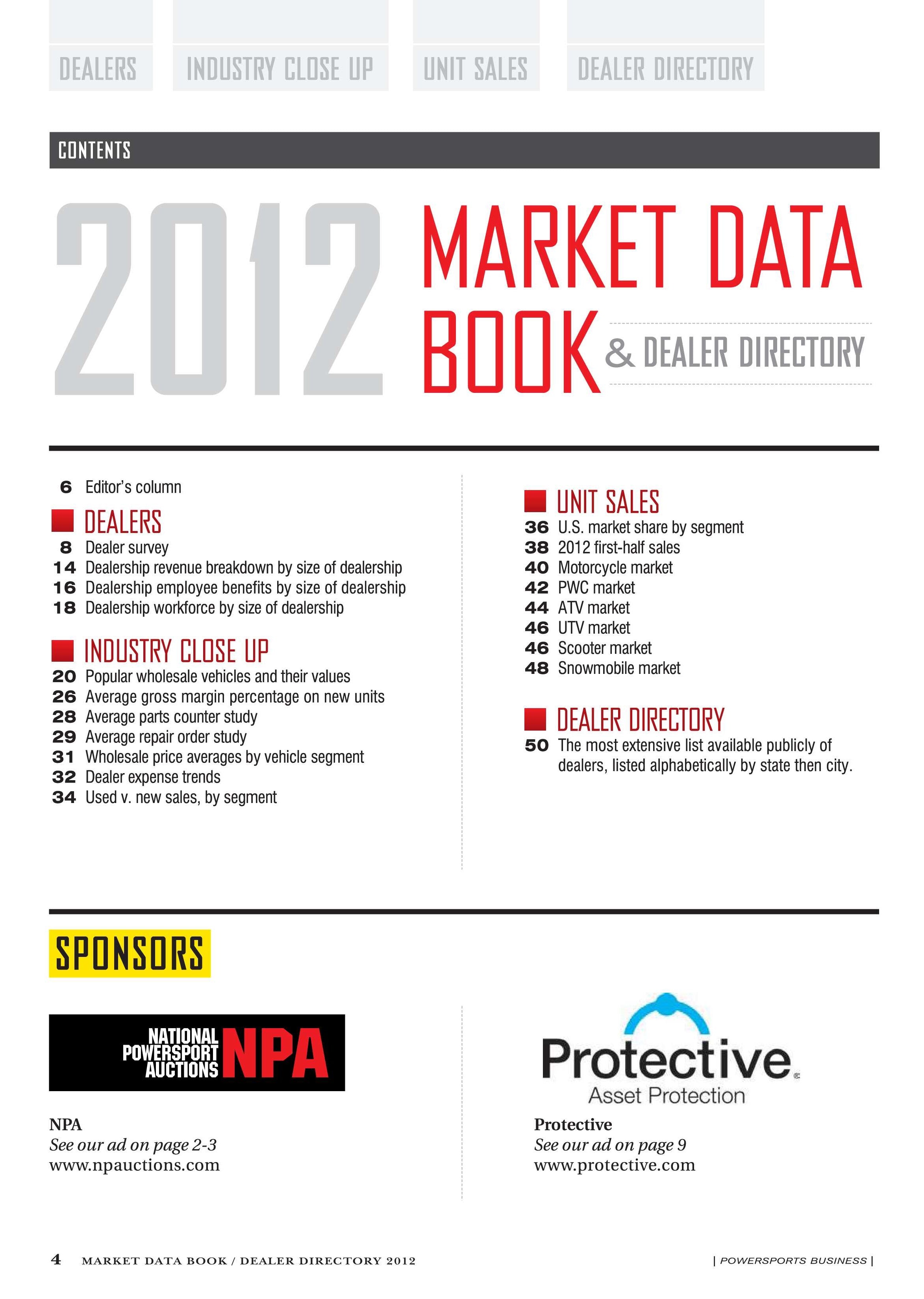 Sales Data Book Examples Market Data Books – EPG Specialty Information Store